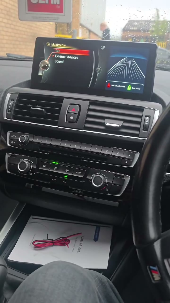 BMW digital cockpit screen fitted